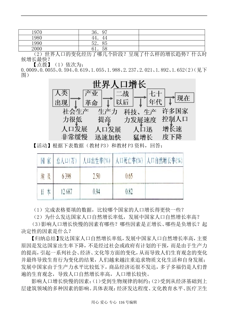 高中地理湘教版必修2人口增长模式_第3页