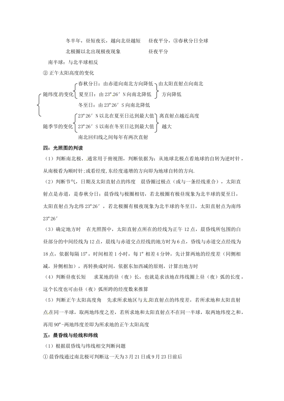高中地理会考知识点详解 宇宙中的地球素材 鲁教版-鲁教版高中全册地理素材_第2页