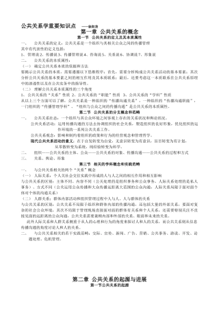 公共关系学笔记