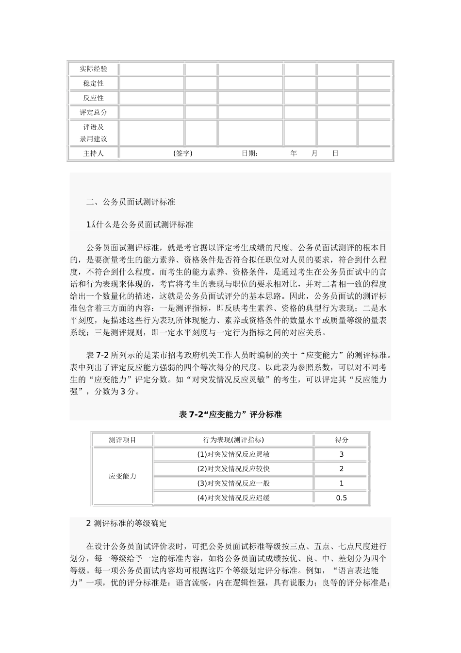 公务员面试评分表_第2页