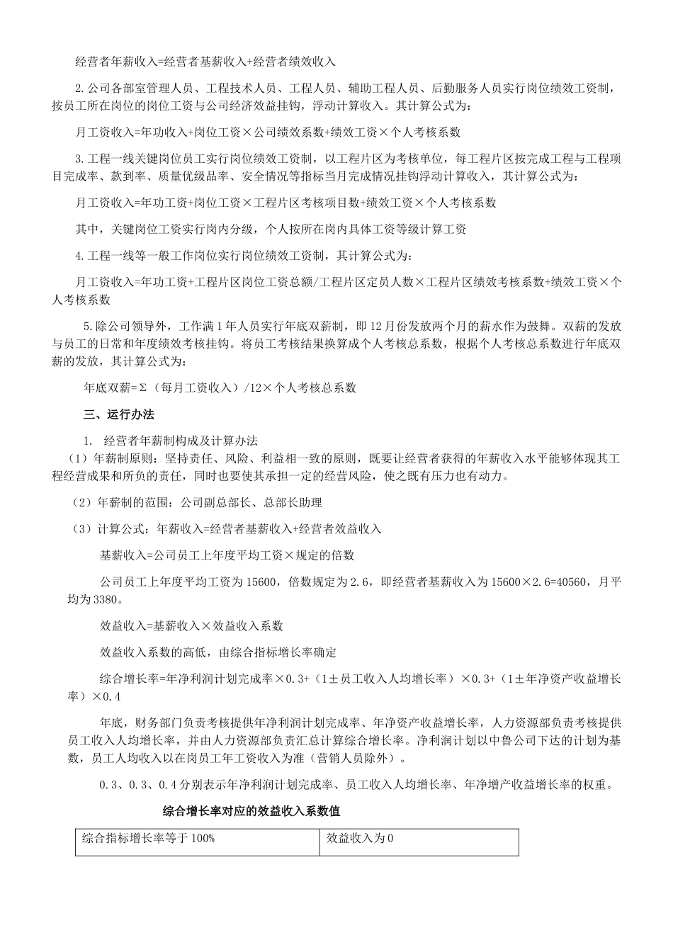 公司岗位绩效工资实施方案_第2页