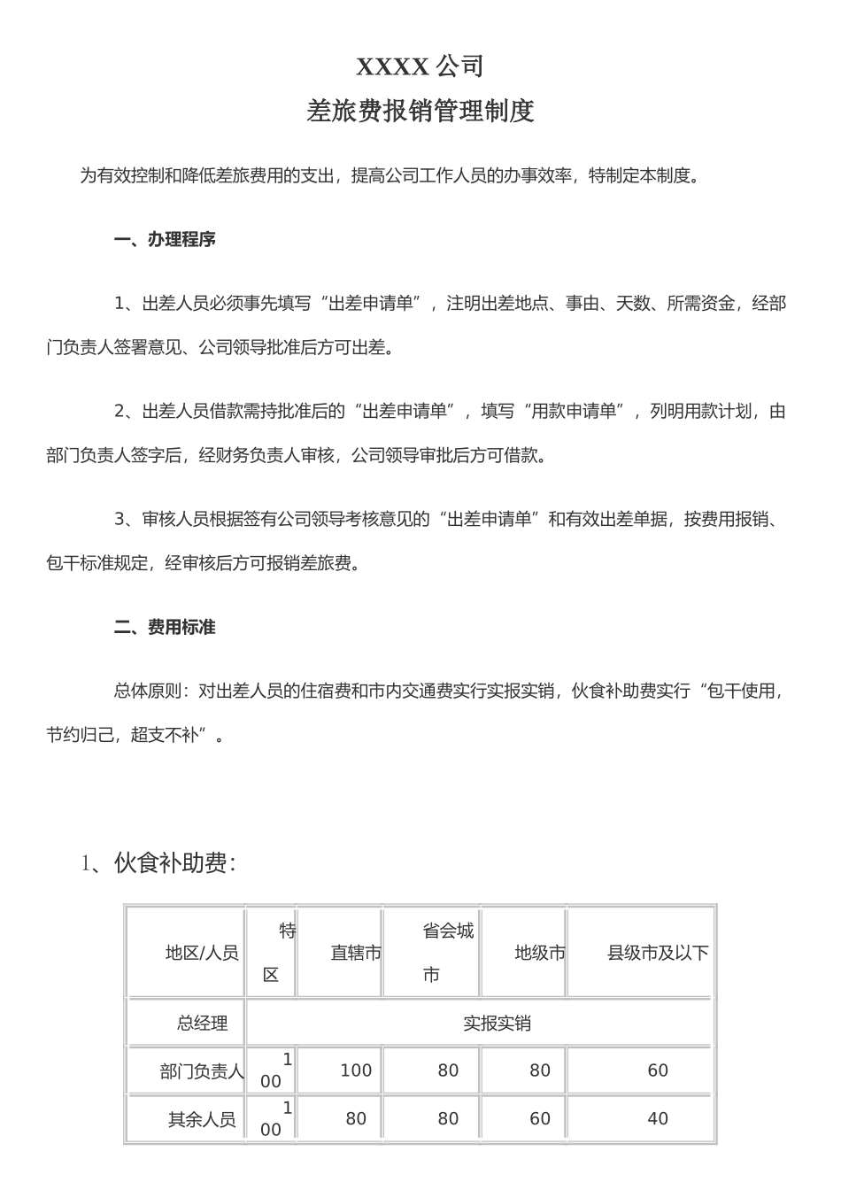 公司差旅费管理制度(通用)_第1页