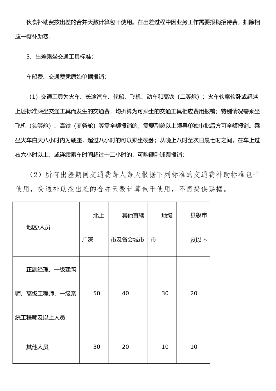 公司差旅费管理报销制度-2025_第3页