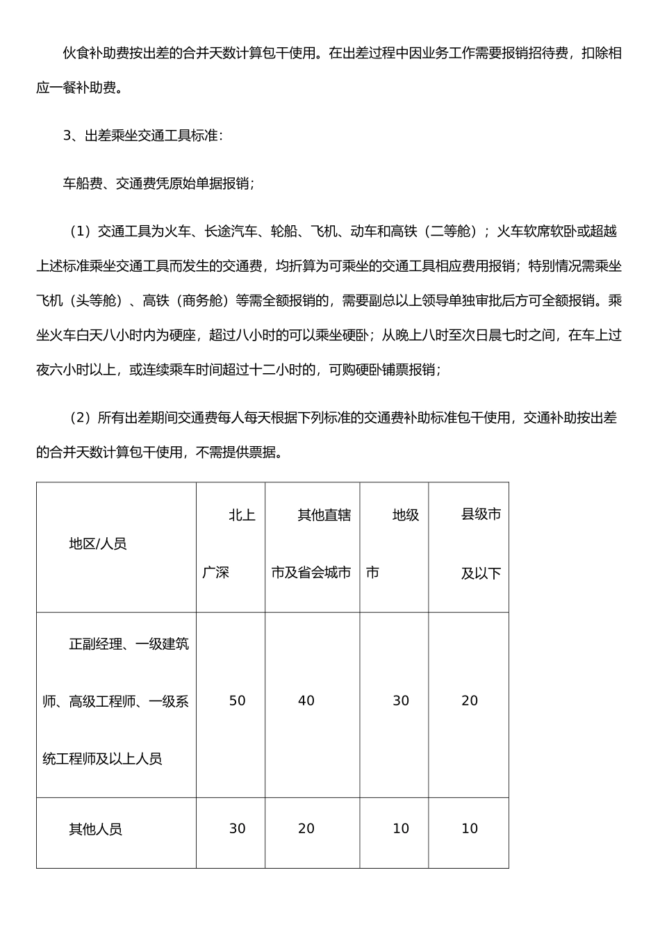公司差旅费管理报销制度-2025_第3页