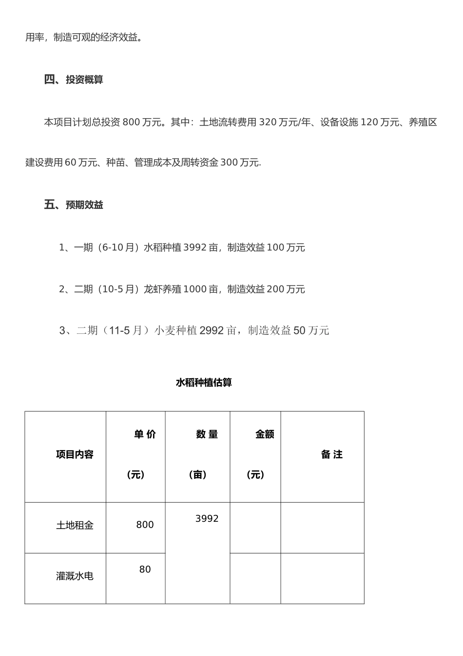 农业项目计划书_第2页