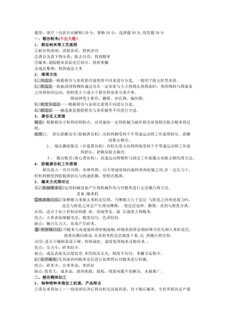 农产品加工重点及答案