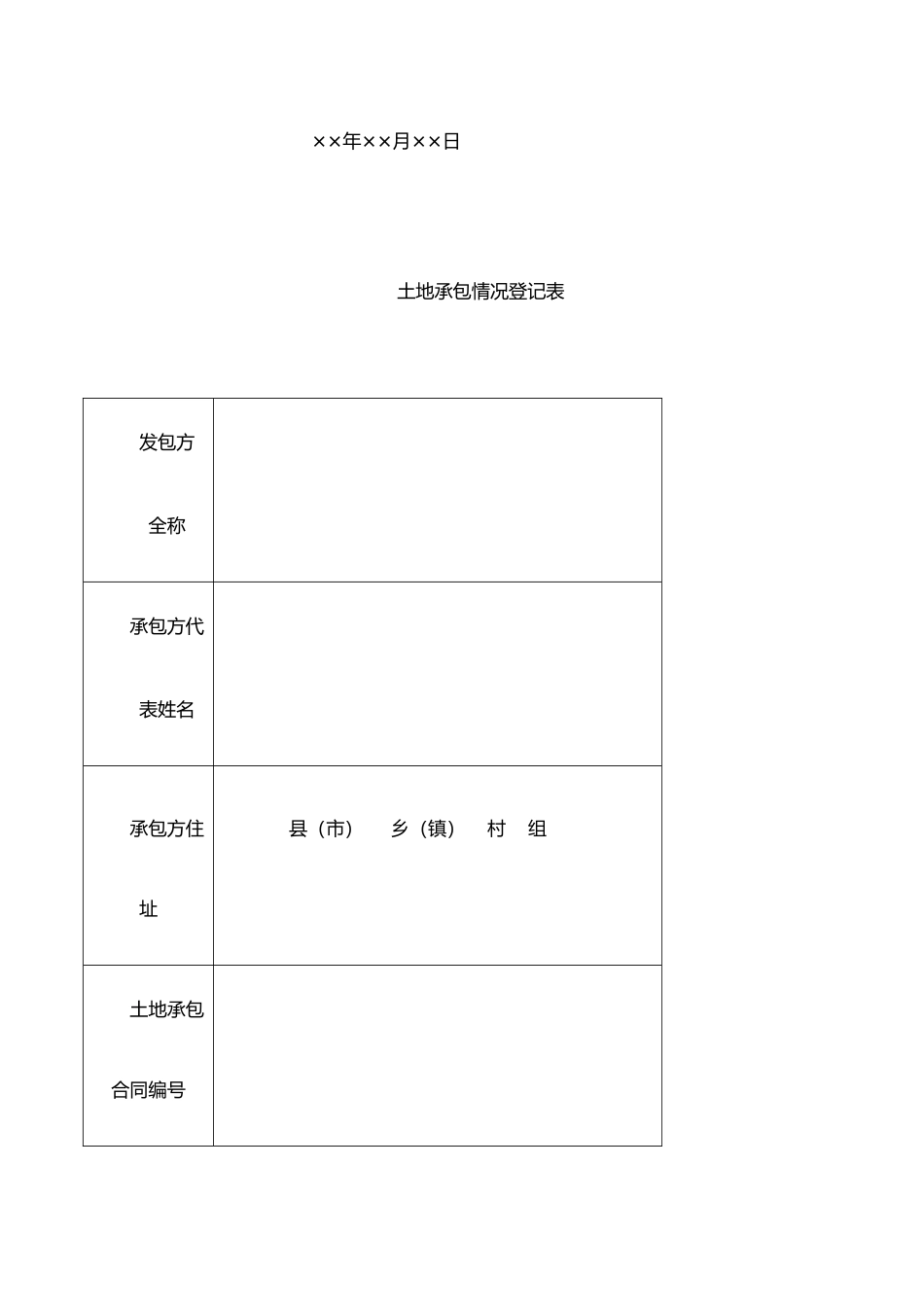 农村土地承包经营权证登记申请书(其它承包方式·样本)_第3页