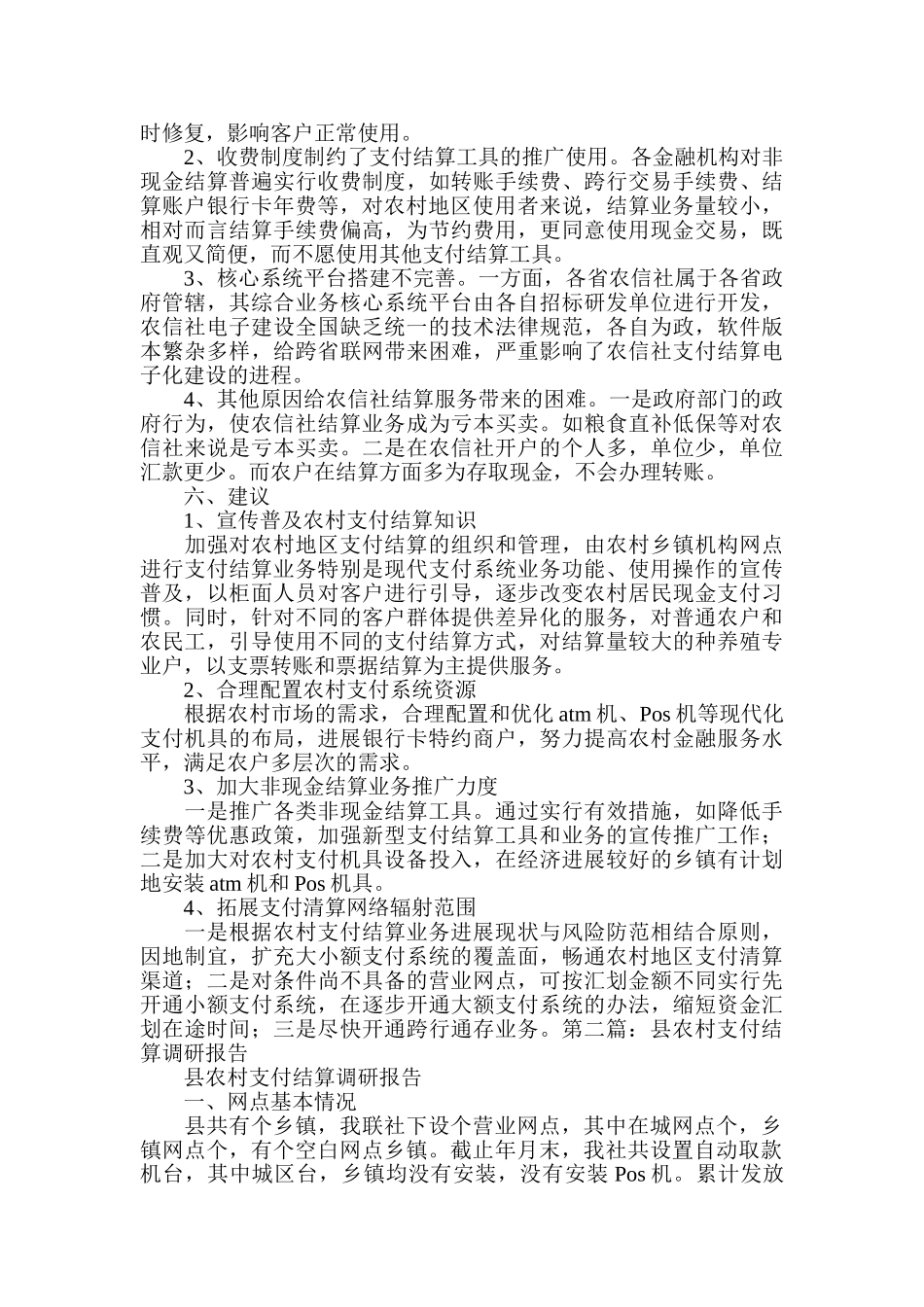 农村支付调研报告例文_第2页