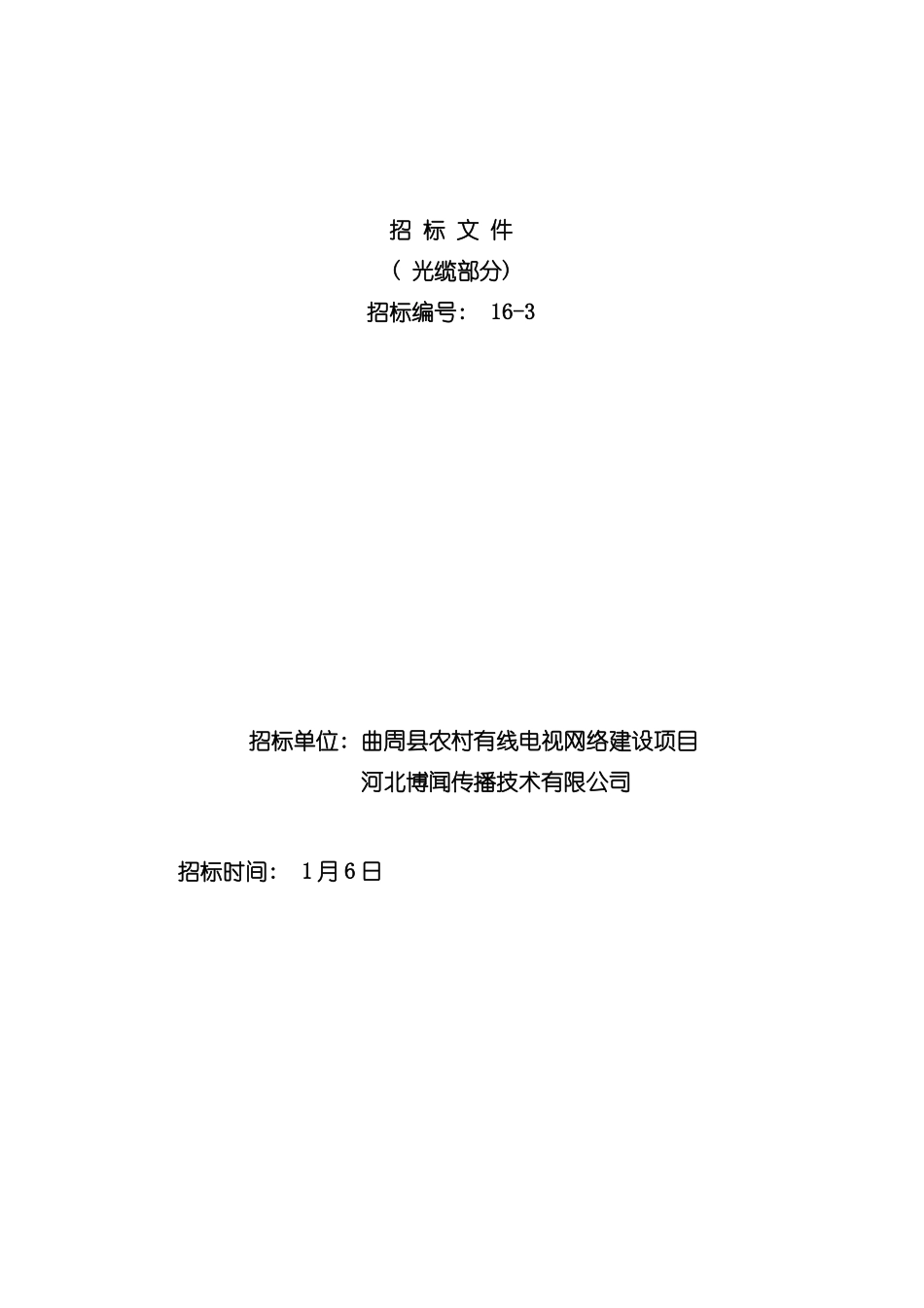农村有线电视网络建设项目标书模板_第2页