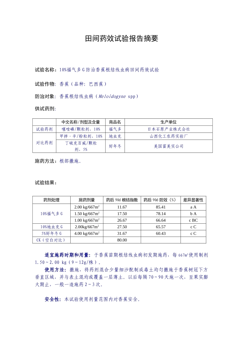 农药田间药效试验报告_第2页