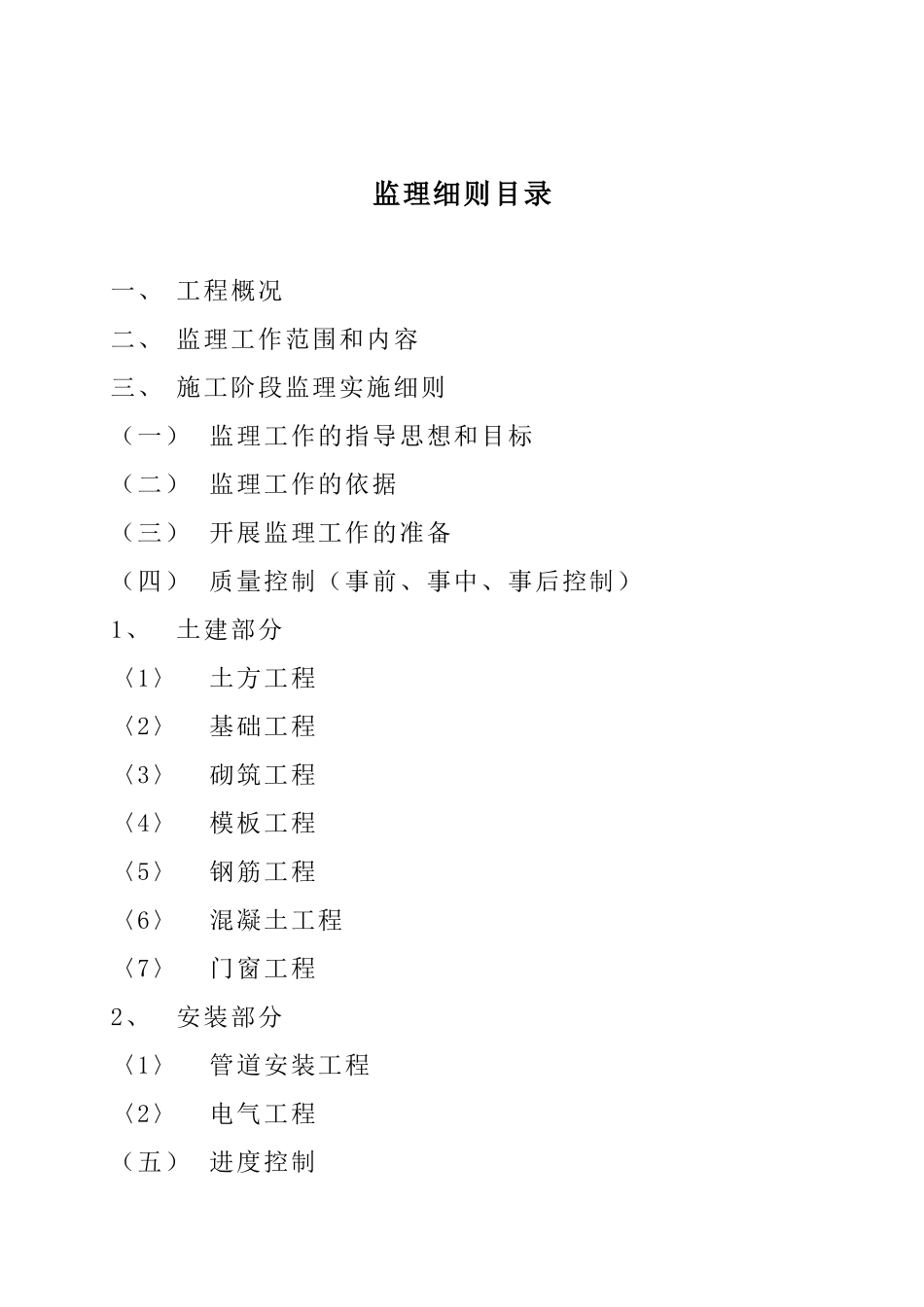 冠达豪景苑二期防空地下室工程监理实施细则（人防土建）_第2页