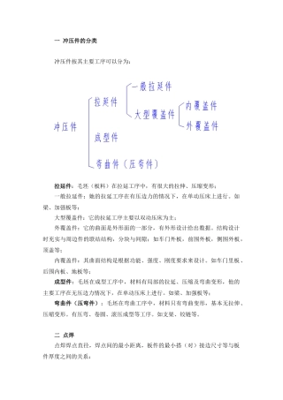 冲压件钣金设计规范