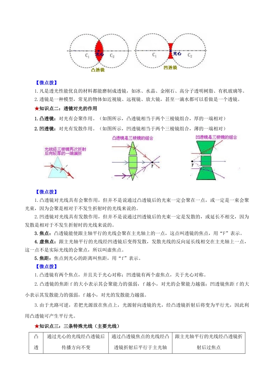 2026年中考物理必背知识手册（思维导图+背诵手册）第五章++透镜及其应用_第2页
