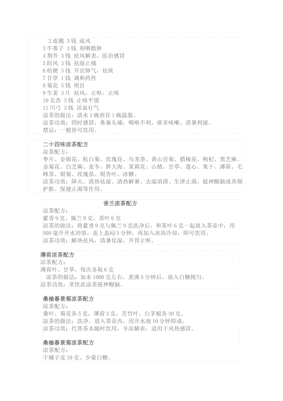 凉茶种类和配方_第3页