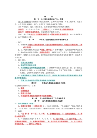出入境检验检疫