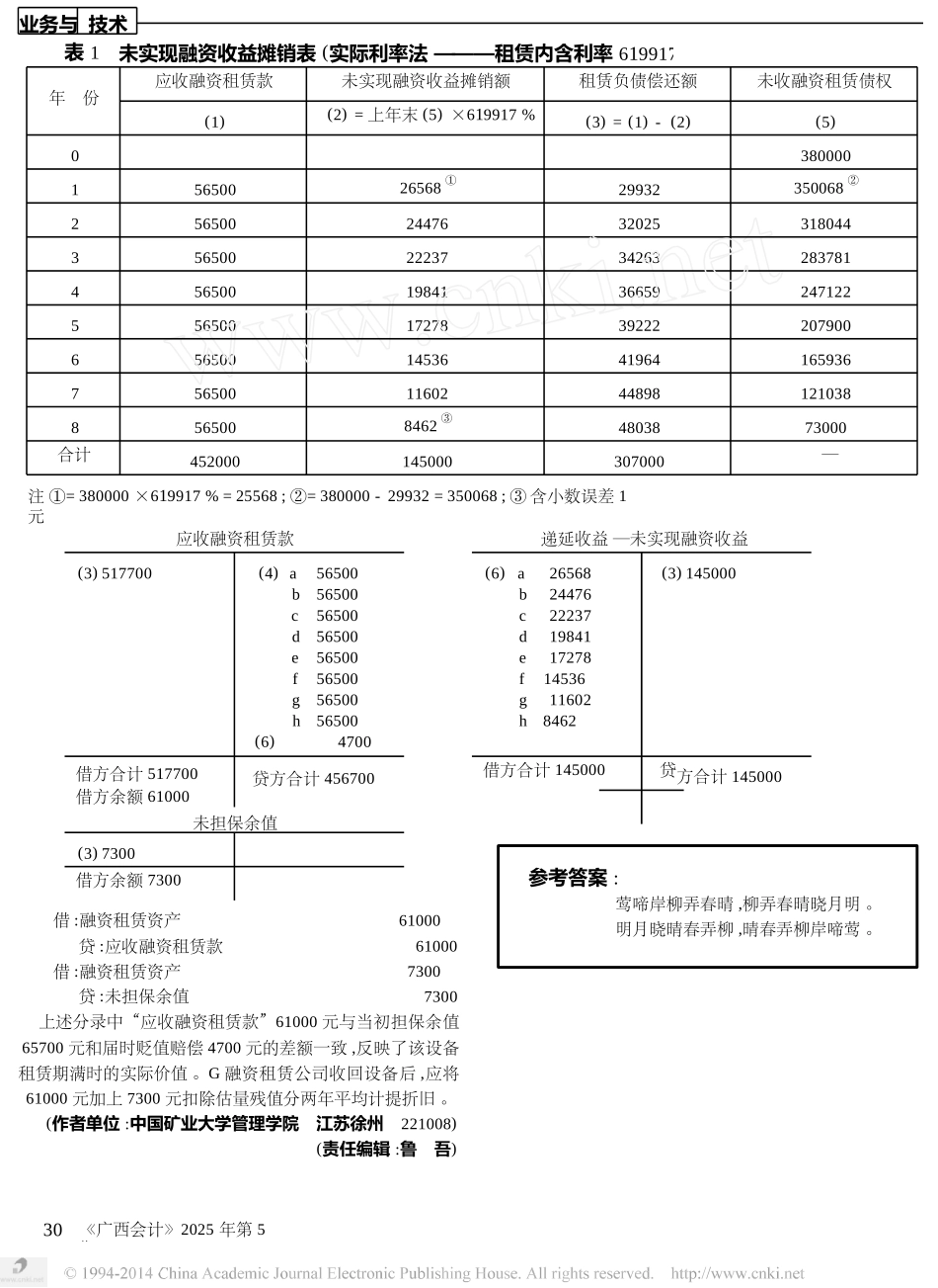 出租方融资租赁业务核算的账务处理_第2页