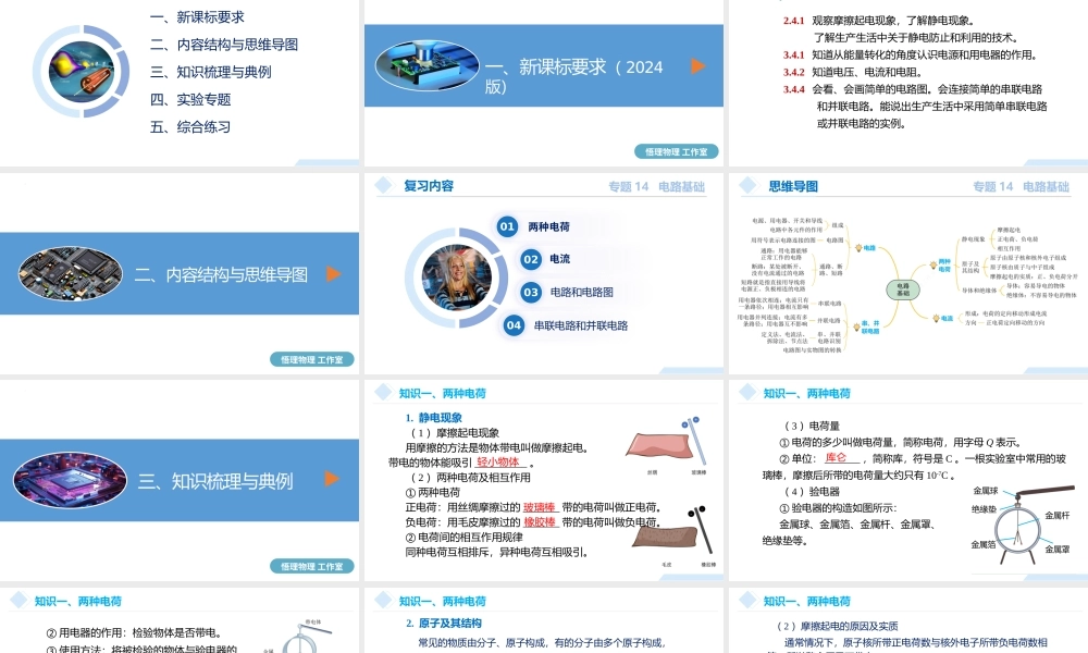 2026年中考物理一轮复习重难点一遍过专题14+电路基础（课件）