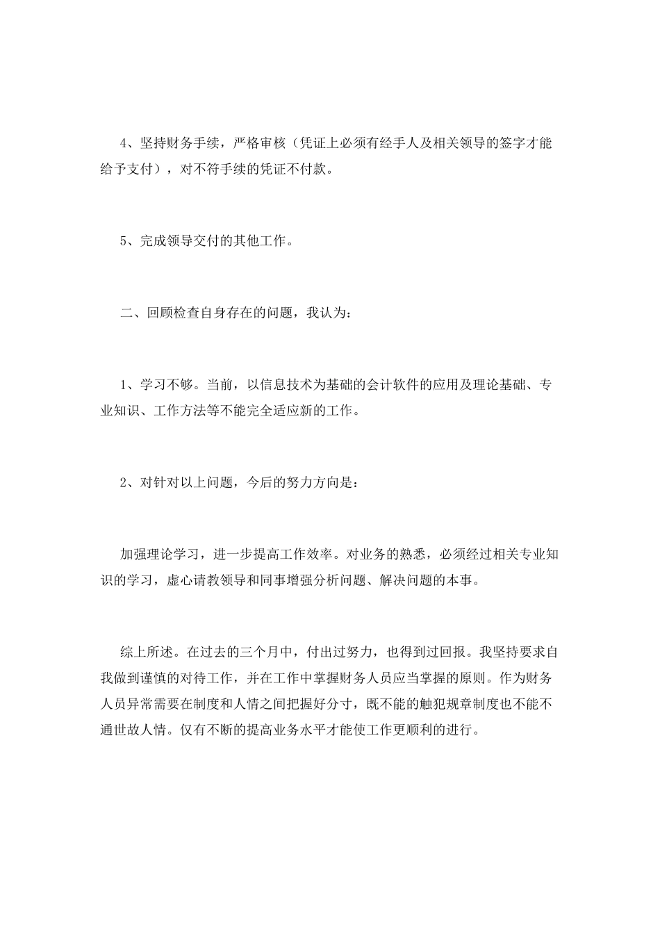 出纳试用期工作总结(二十)_第2页