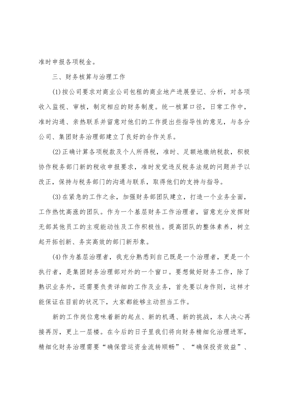 出纳试用期工作总结范文_第3页