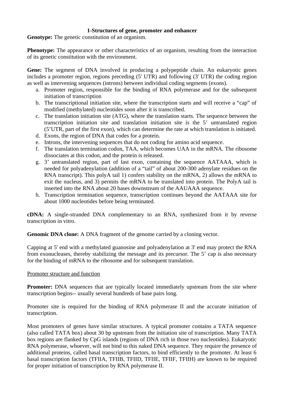 分子遗传学英文课件WORD版_第1页