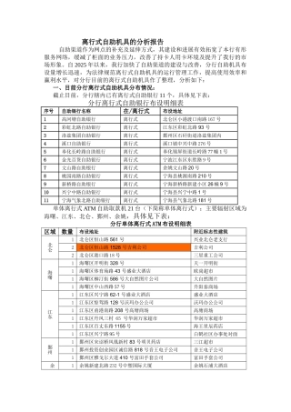 分行离行式自助渠道的分析
