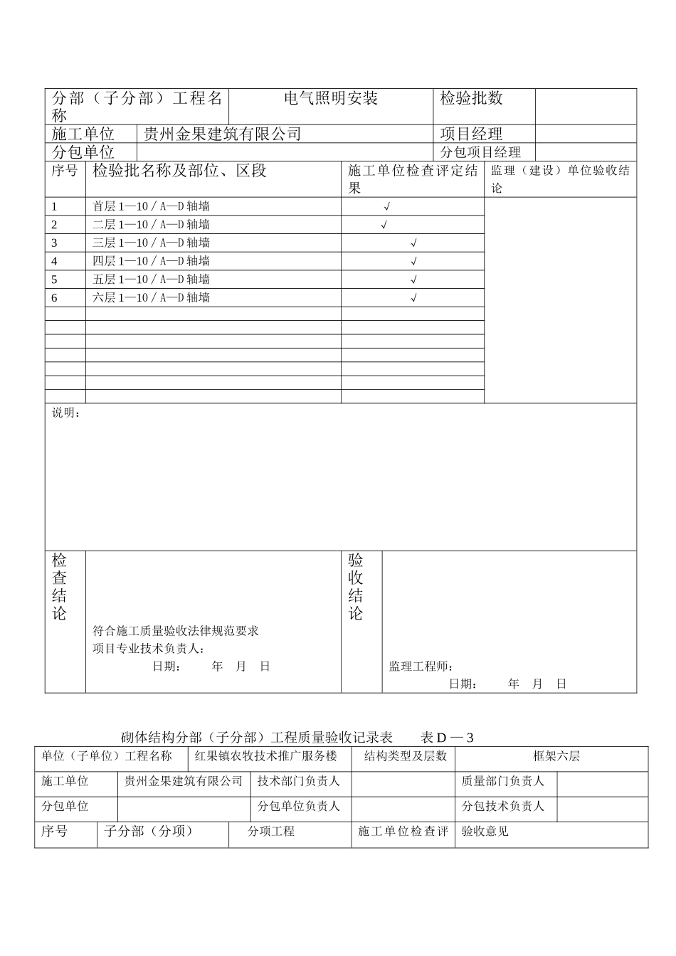 分部工程验收记录表_第2页