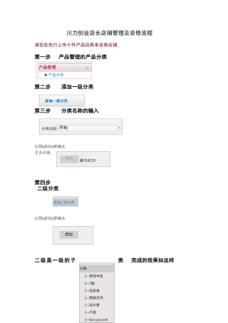 创业店长店铺管理及装修流程