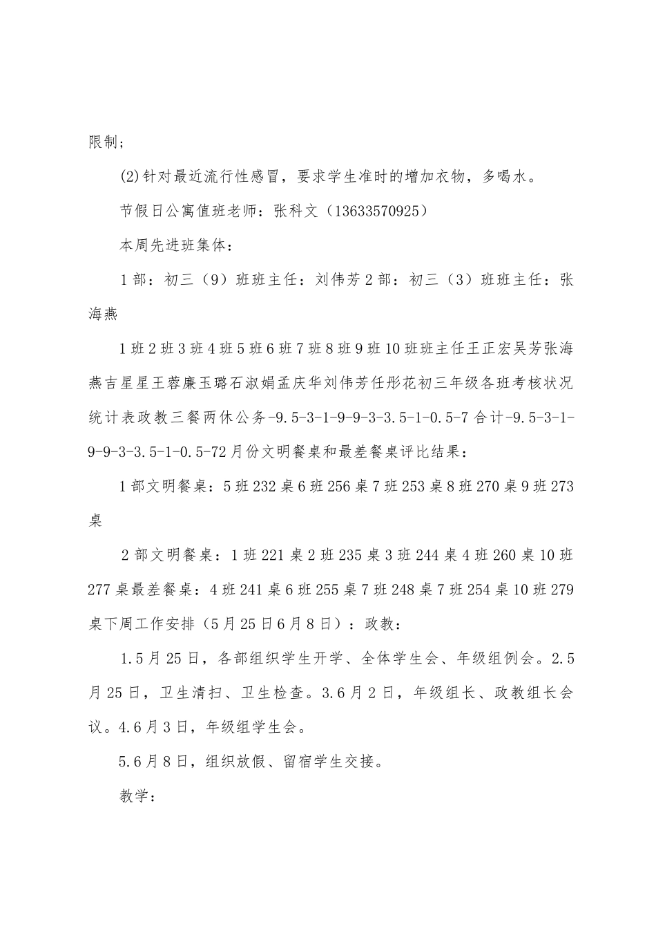 初三年级5月23日工作总结_第2页