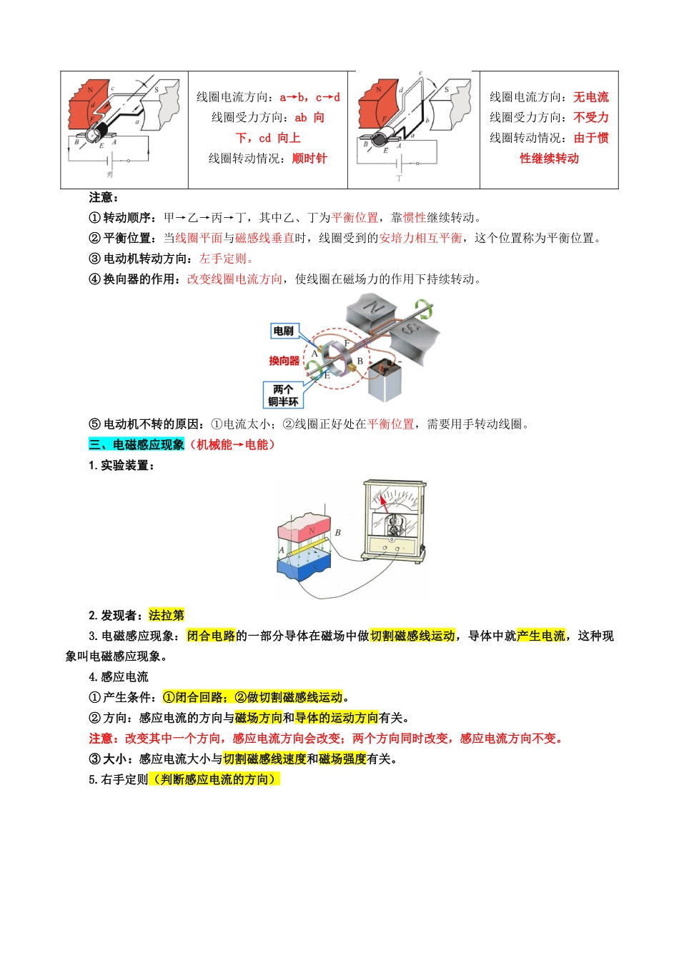 2026年中考物理复习---42.“电动机与发电机、能源”重难点突破及题型归类_第2页