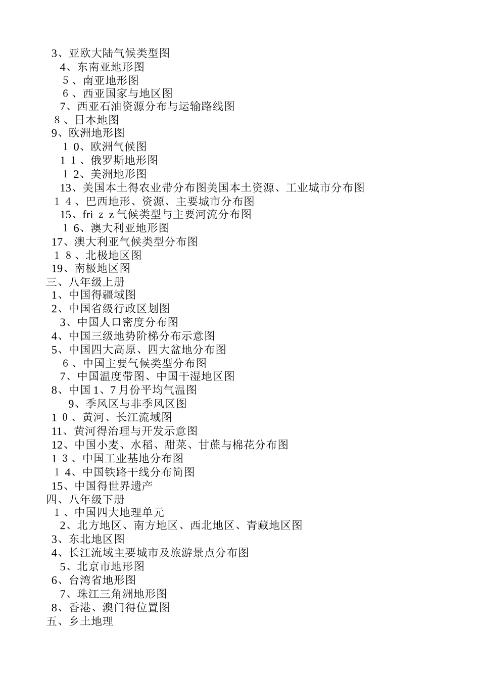 初中地理易错字_第2页