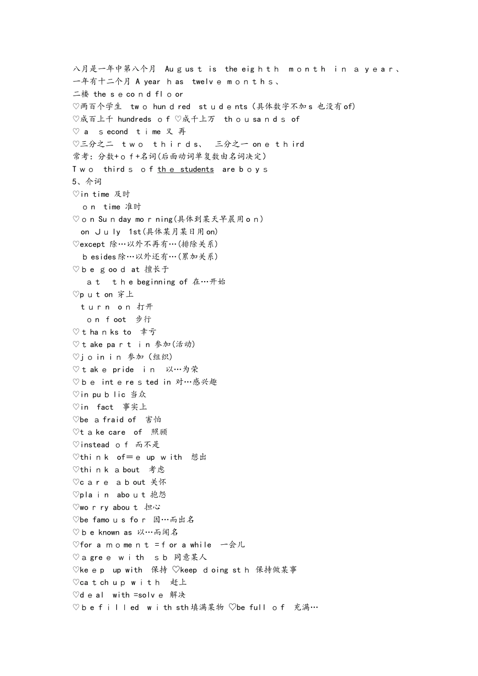 初中英语必考点整理汇编_第2页