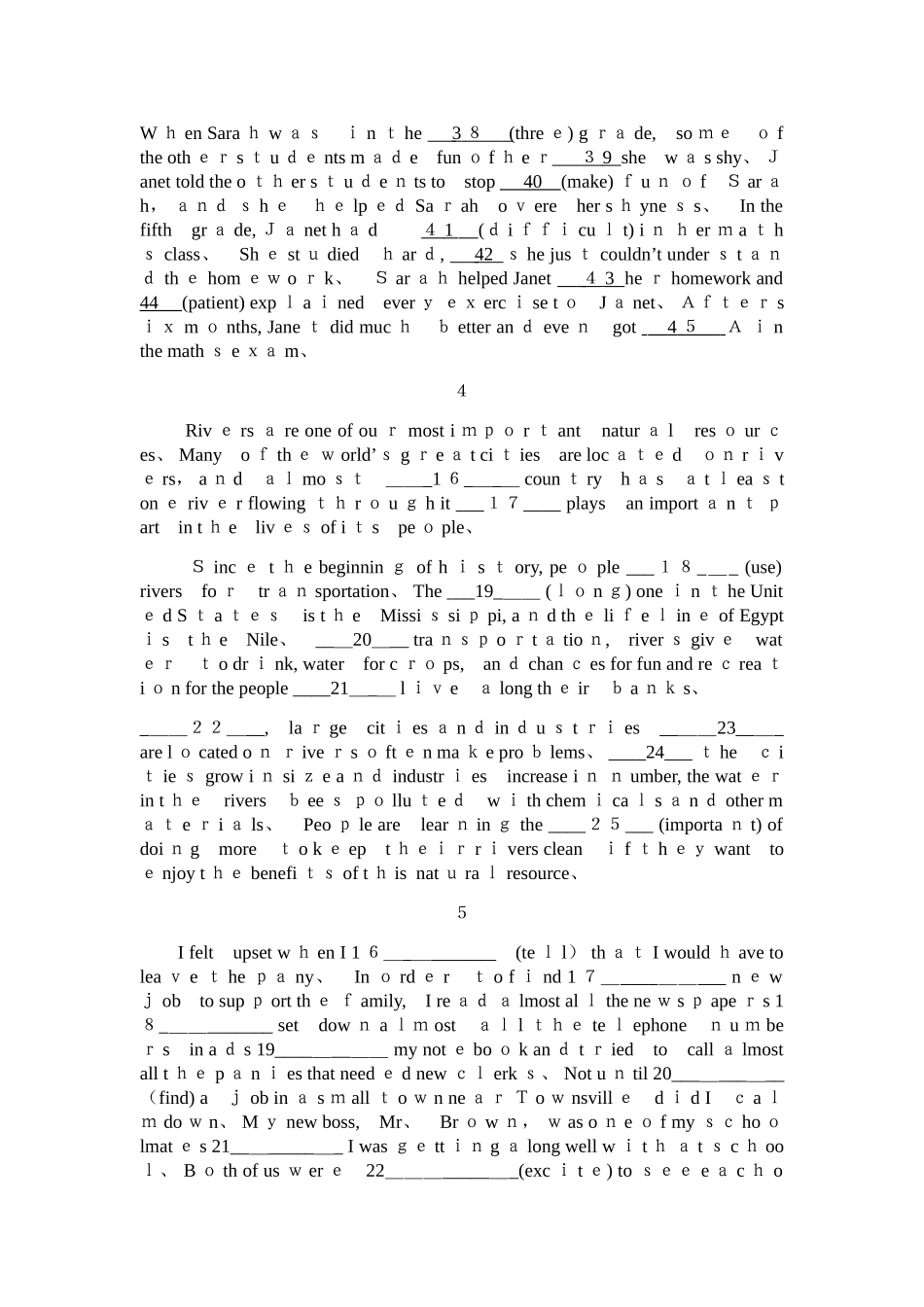 初中英语语法填空_第2页