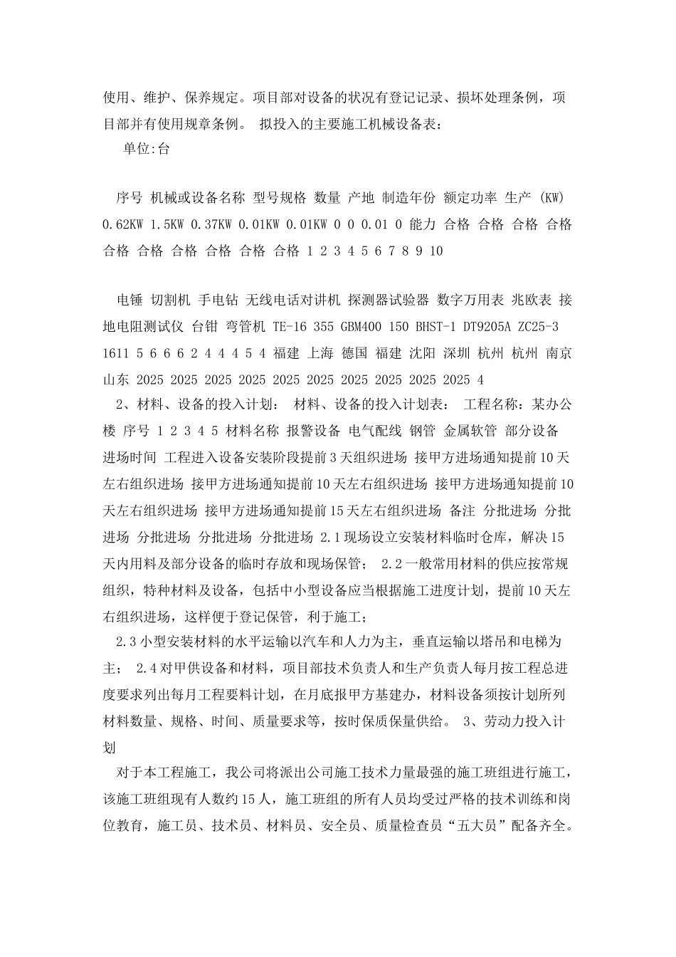 办公楼消防报警施工组织设计_第3页