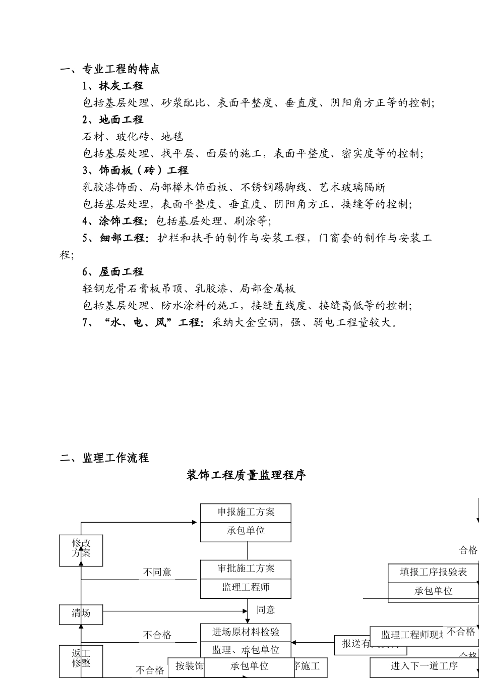 办公楼装饰工程监理实施细则_第2页