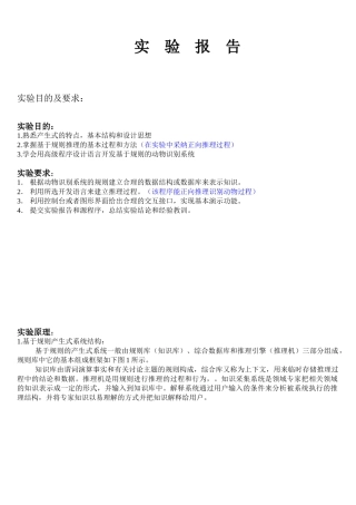 动物识别系统实验报告-人工智能原理及其应用
