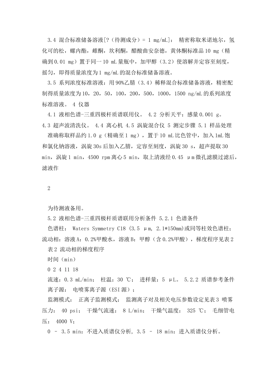 化妆品中7种禁用物质检测方法_第2页