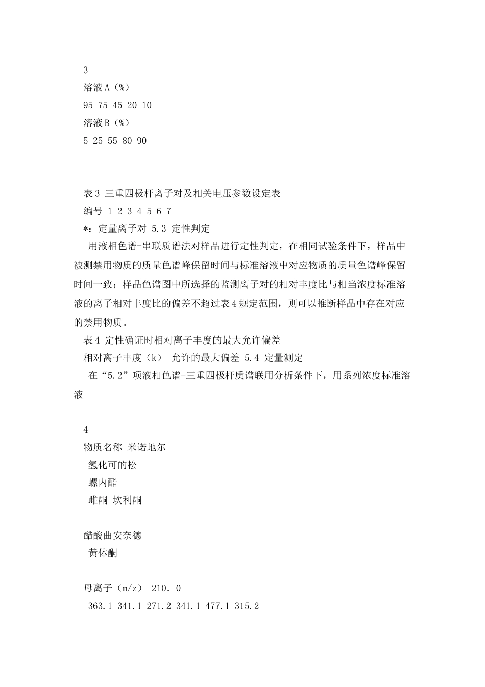 化妆品中7种禁用物质检测方法_第3页