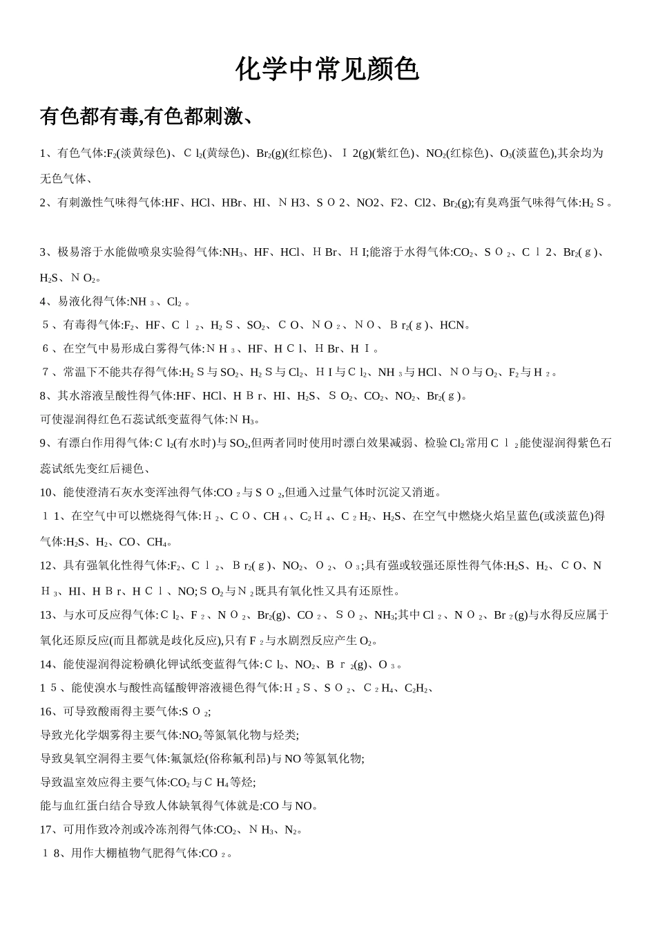 化学中常见颜色_第1页