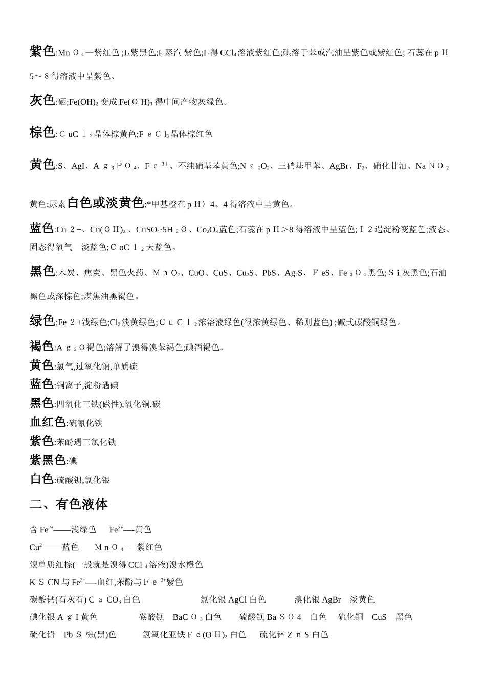 化学中常见颜色_第3页