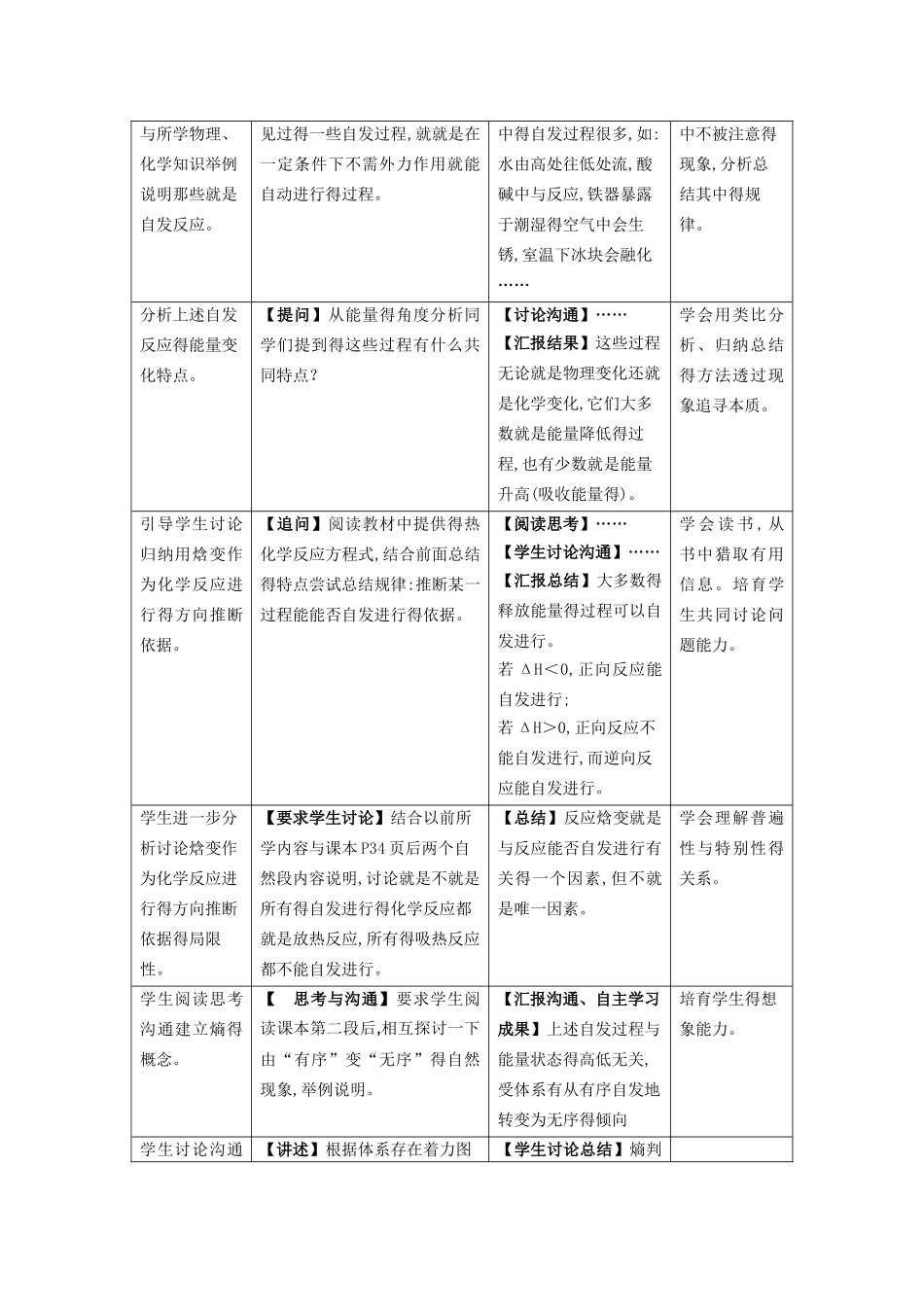 化学反应进行的方向教案_第3页