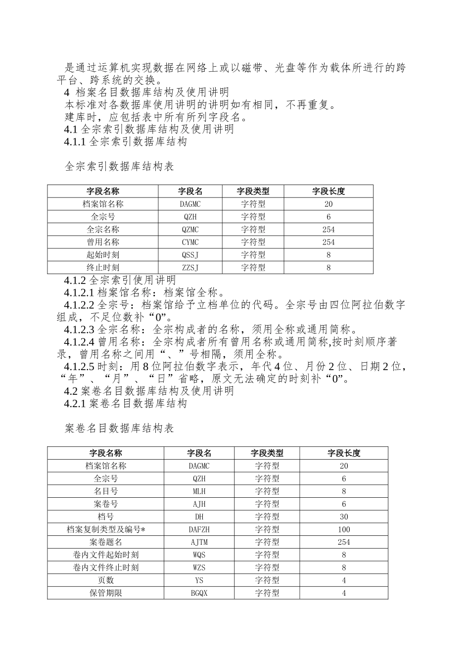 北京市综合档案馆档案目录数据库结构与数据交换格式_第2页
