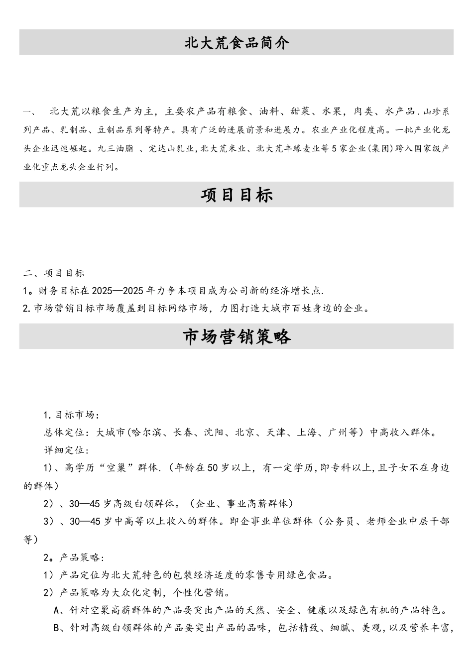 北大荒食品网络营销方案_第2页