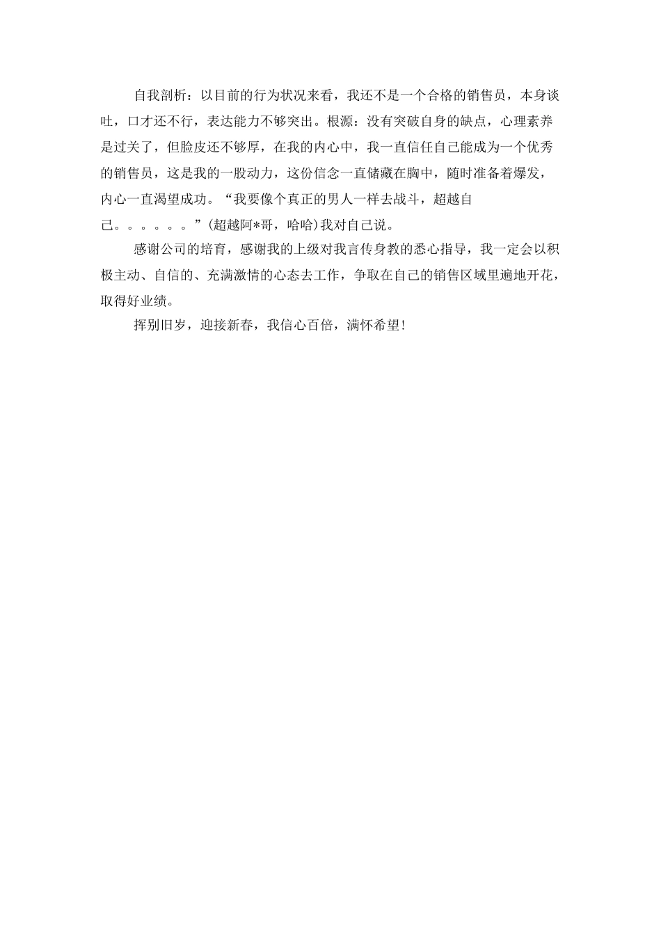 区域销售人员个人年度工作总结_第3页