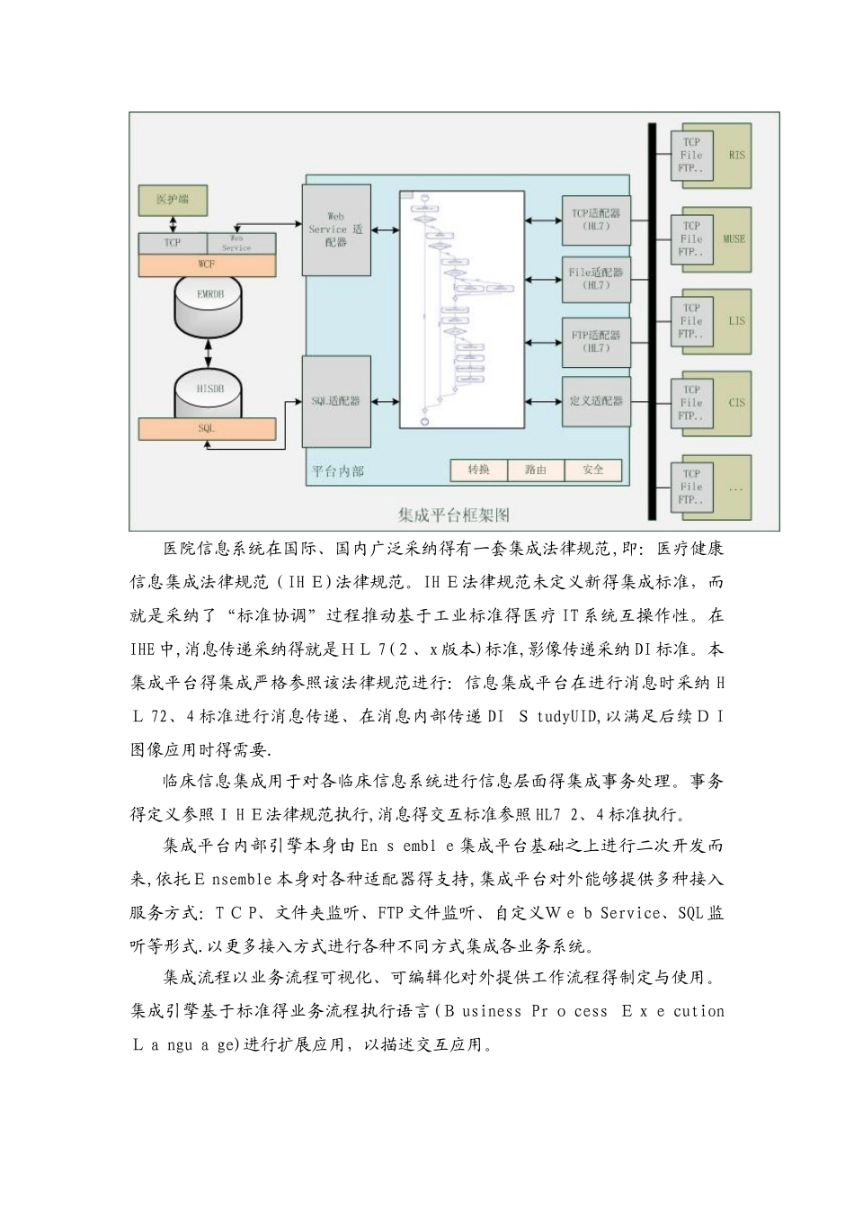 医院信息集成平台建设技术方案_第3页