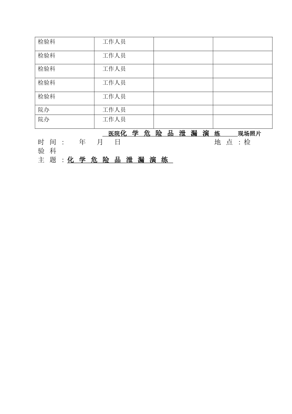 医院危化品泄露演练全套资料_第3页
