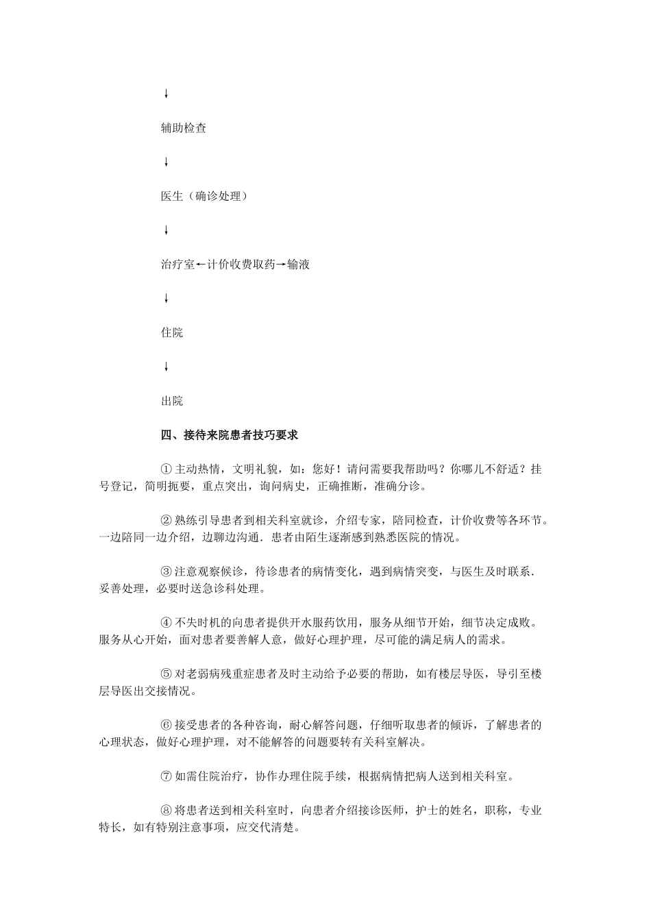 医院客服中心工作制度和人员职责_第2页