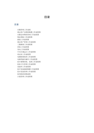 医院总务后勤工作流程