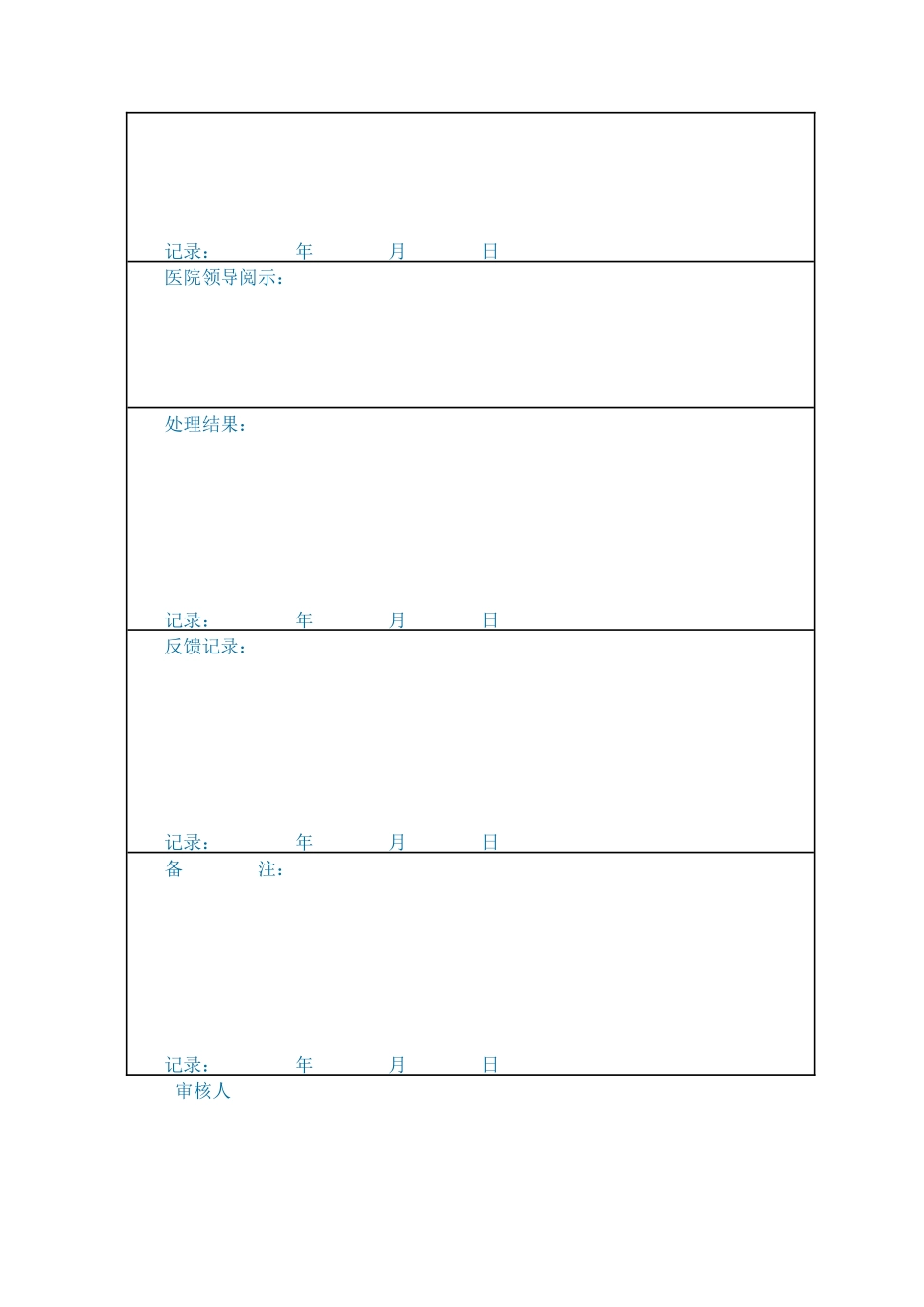 医院投诉登记表_第2页