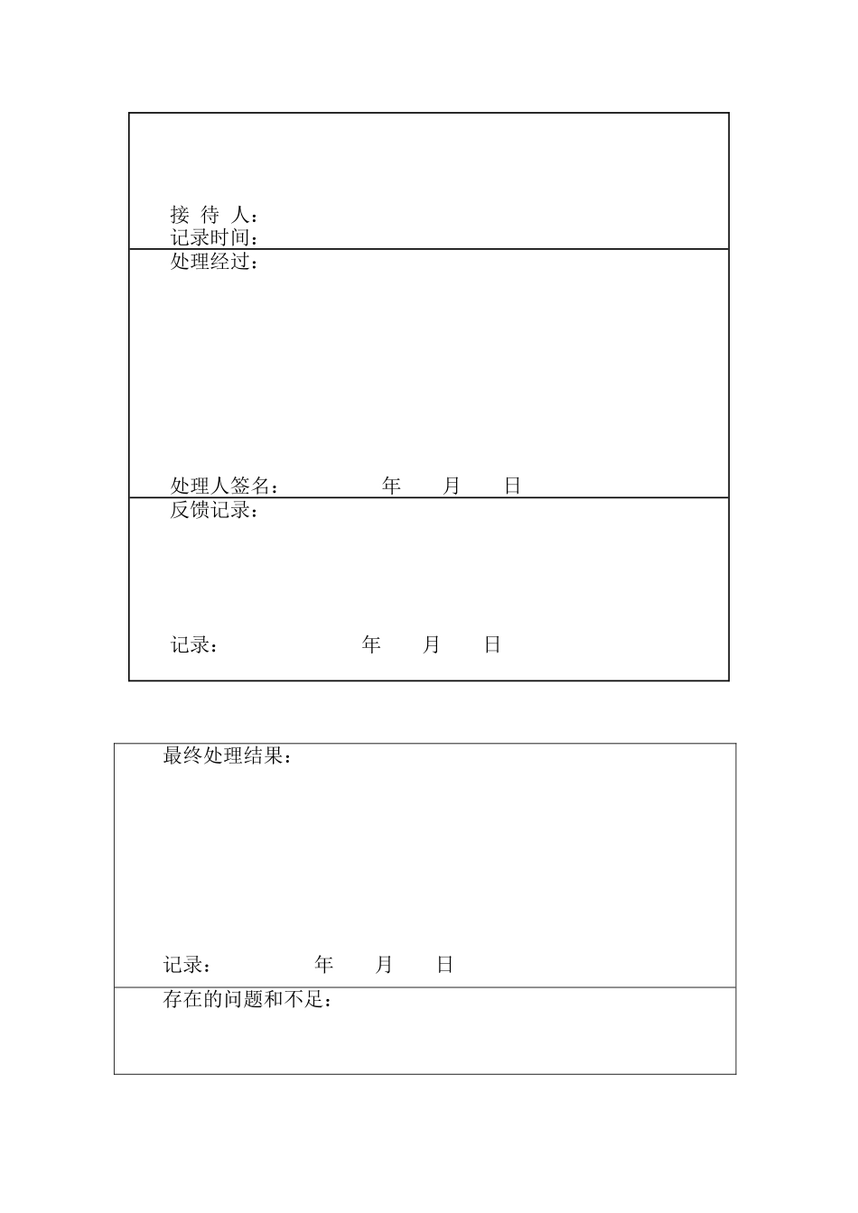 医院投诉登记表1_第3页