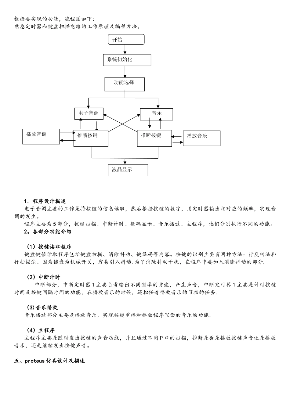 单片机课程设计--电子音调发生器_第3页